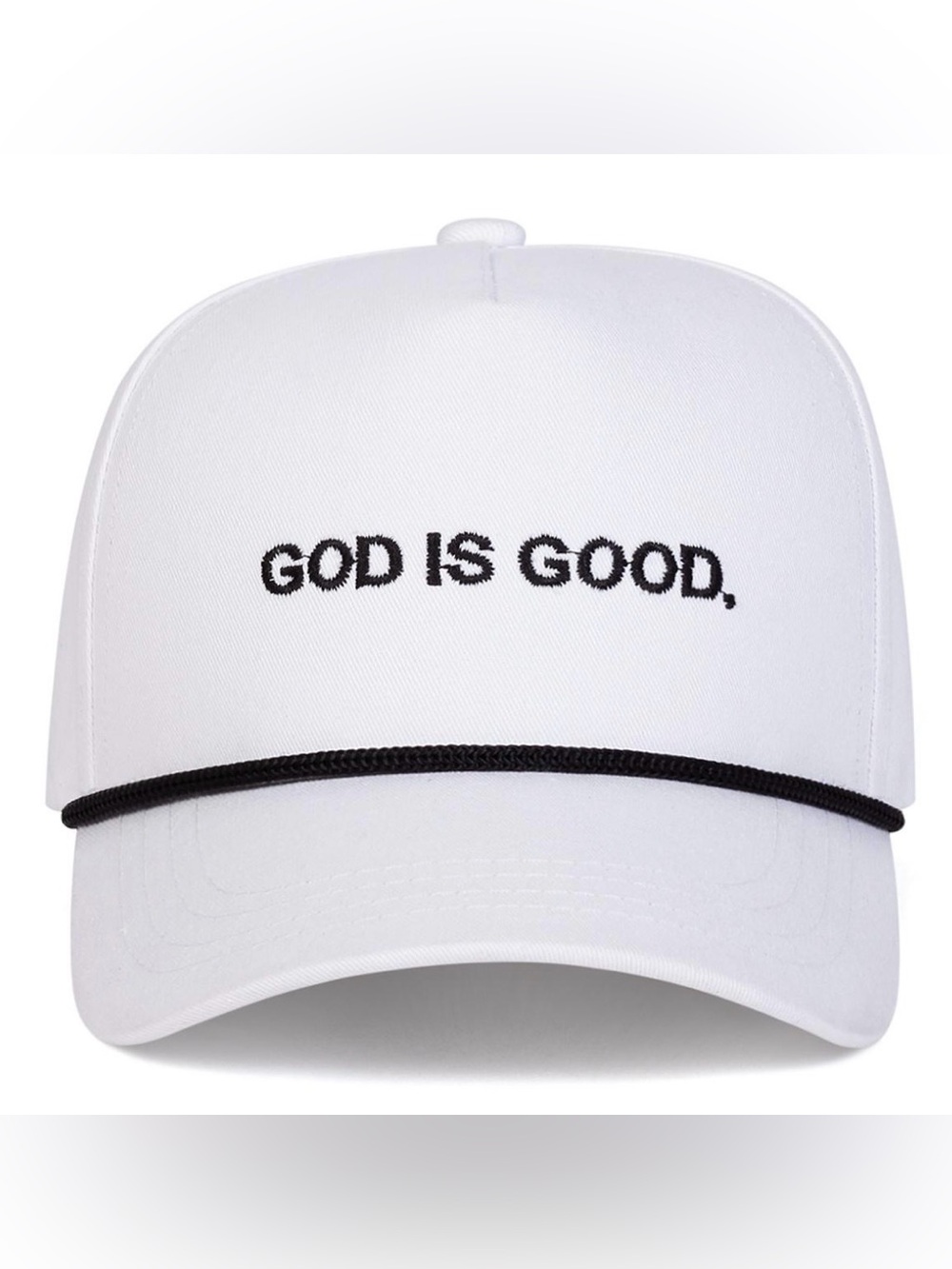 NWOT God is good rope hat WH
